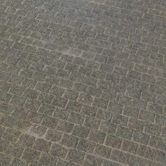 Grey Square Paving covering
