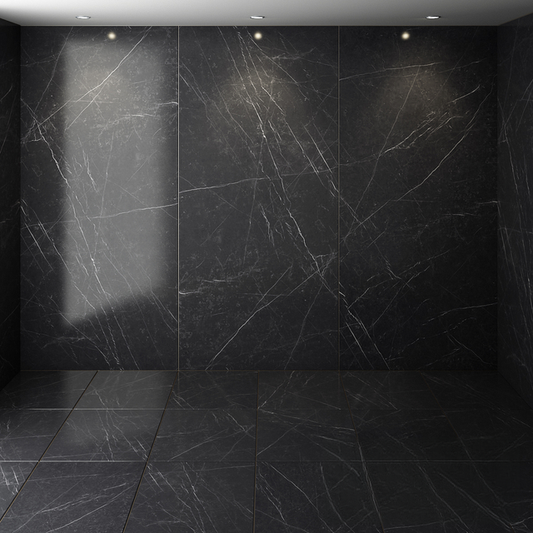 Black Marble Wall