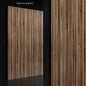 Narrow planks wooden covering