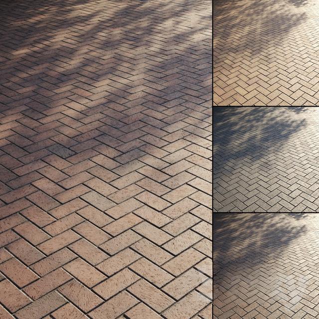 Brick Herringbone Pattern covering