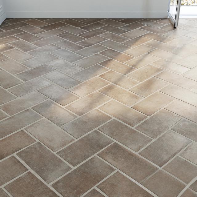 Brown Square Tile covering
