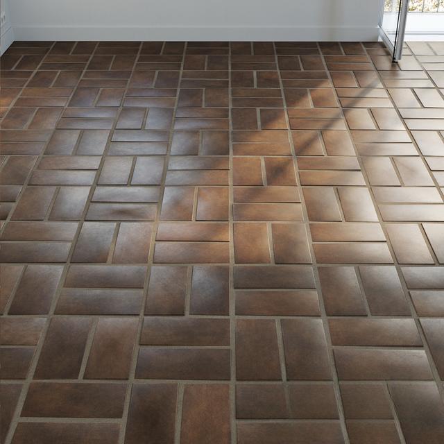 Brown Floor Tile covering