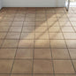 Brown square tile covering