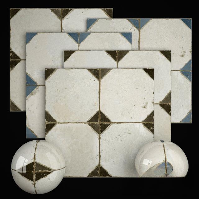 White Tile Pattern covering