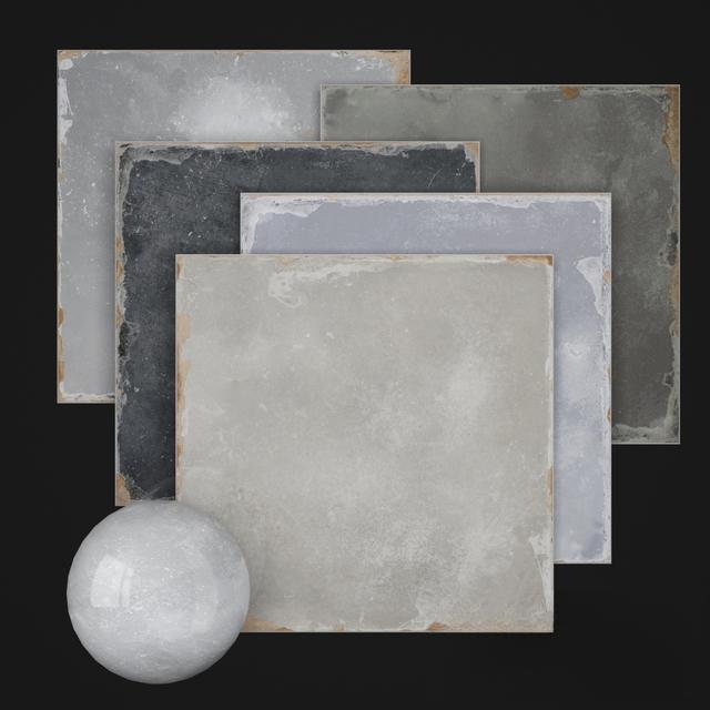 Grey Square Tiles covering