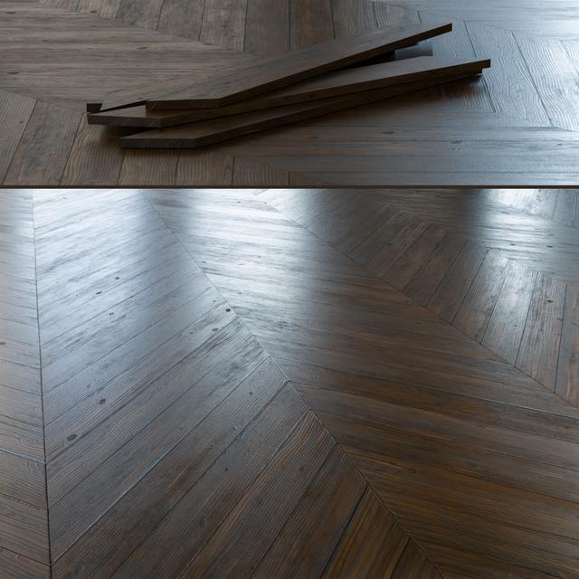 DarkWoodenHerringboneFloor