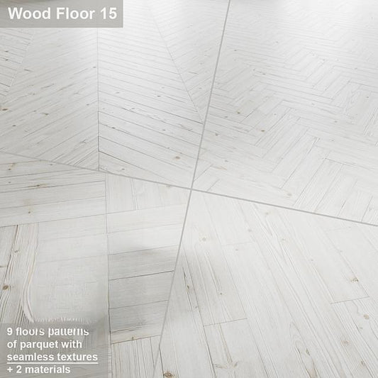White Herringbone Wood
