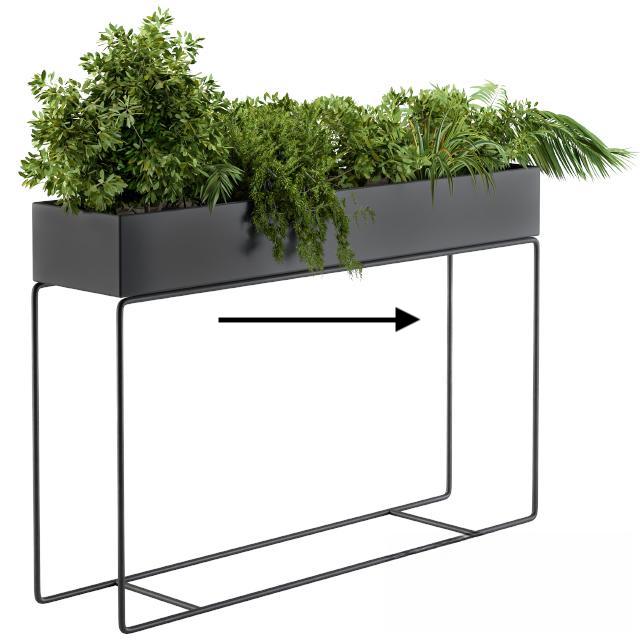 Black Metal Plant Stand